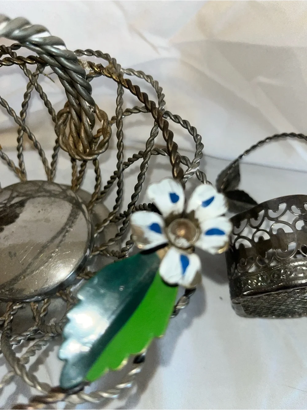 Vintage ornate metal